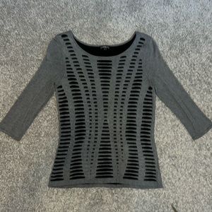 103 Express Grey and Black Sweater sz Large